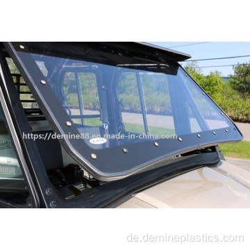 Abriebfeste Polycarbonatplatte für UTV Shield